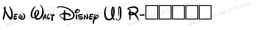 New Walt Disney UI R字体转换